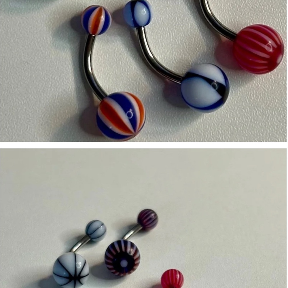 Colorful Belly Button Rings bundle NEW - Picture 8 of 8